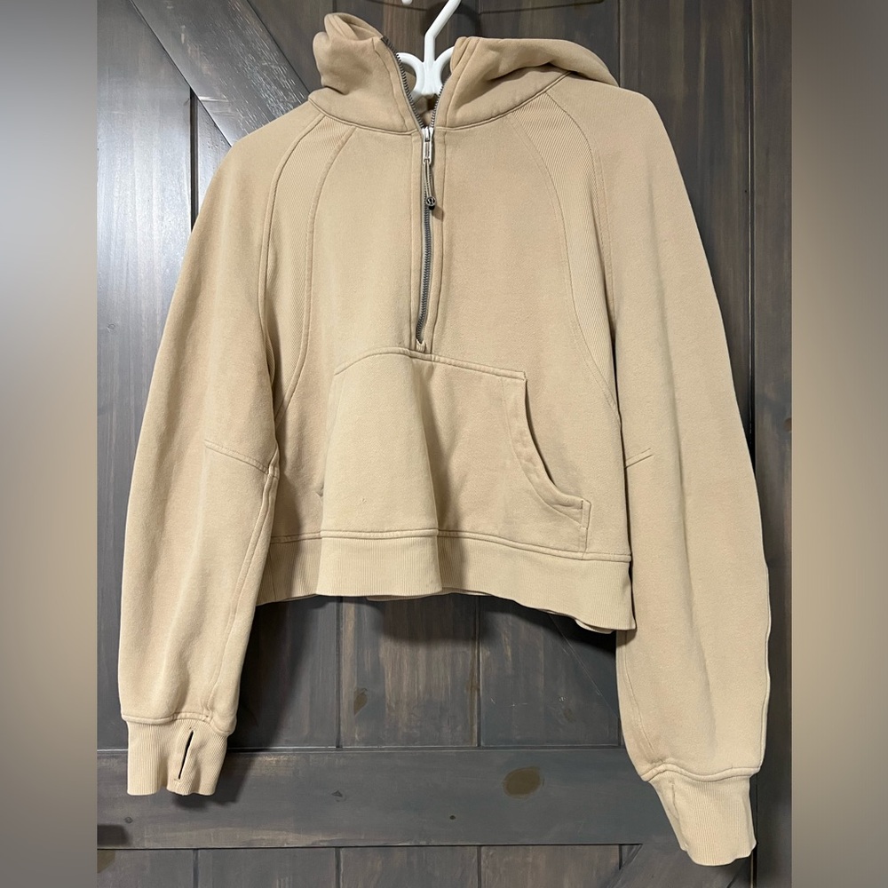 Half zip scuba hoodie